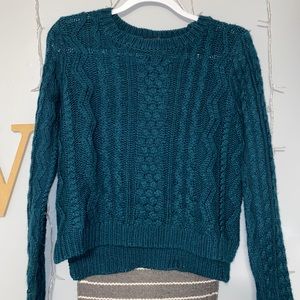 Teal Colored Knit Sweater